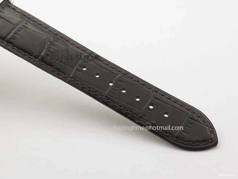 0225 De Ville MK 1:1 Best Edition RG Blue Dial On Black Leather Asian Seagull T1701 (Sec@6) FastDry 8235